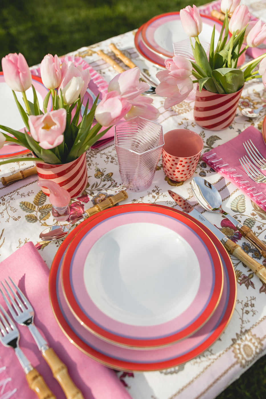 Rainbow Soup & Dinner Plate Set