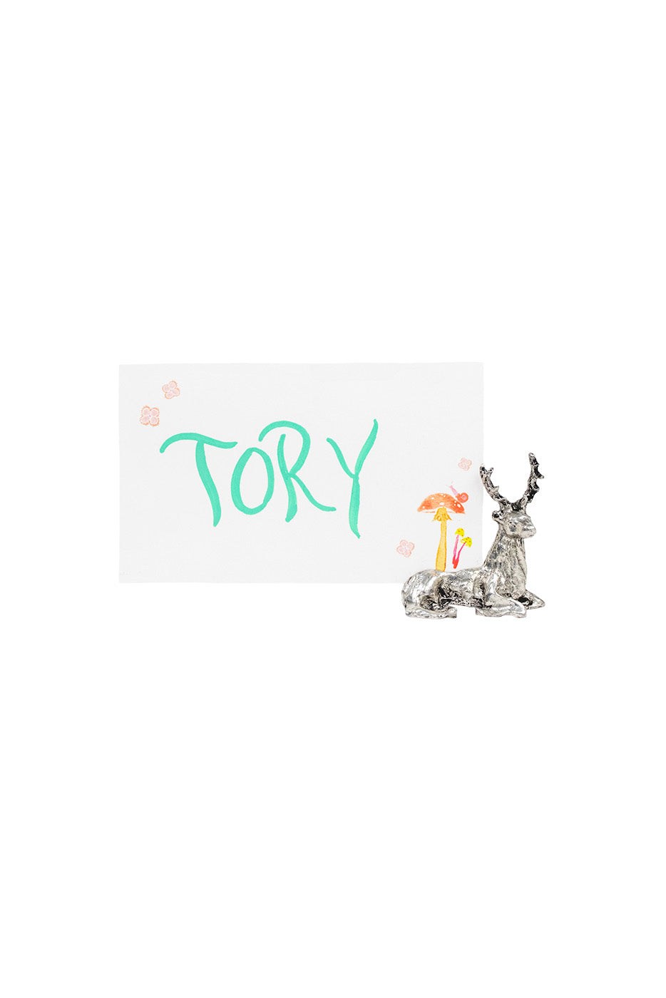 stag name card holder