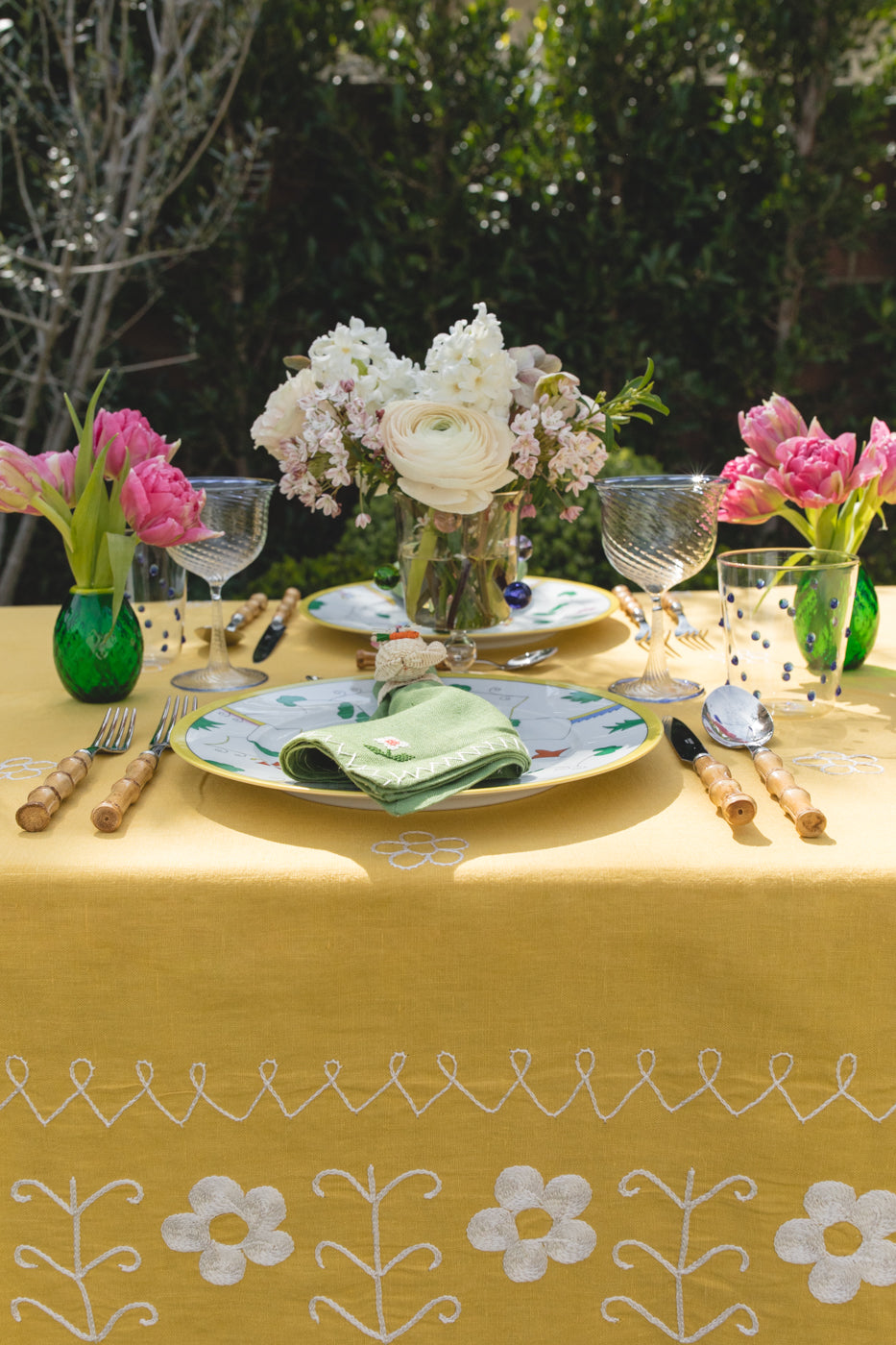 Menya Embroidered Tablecloth