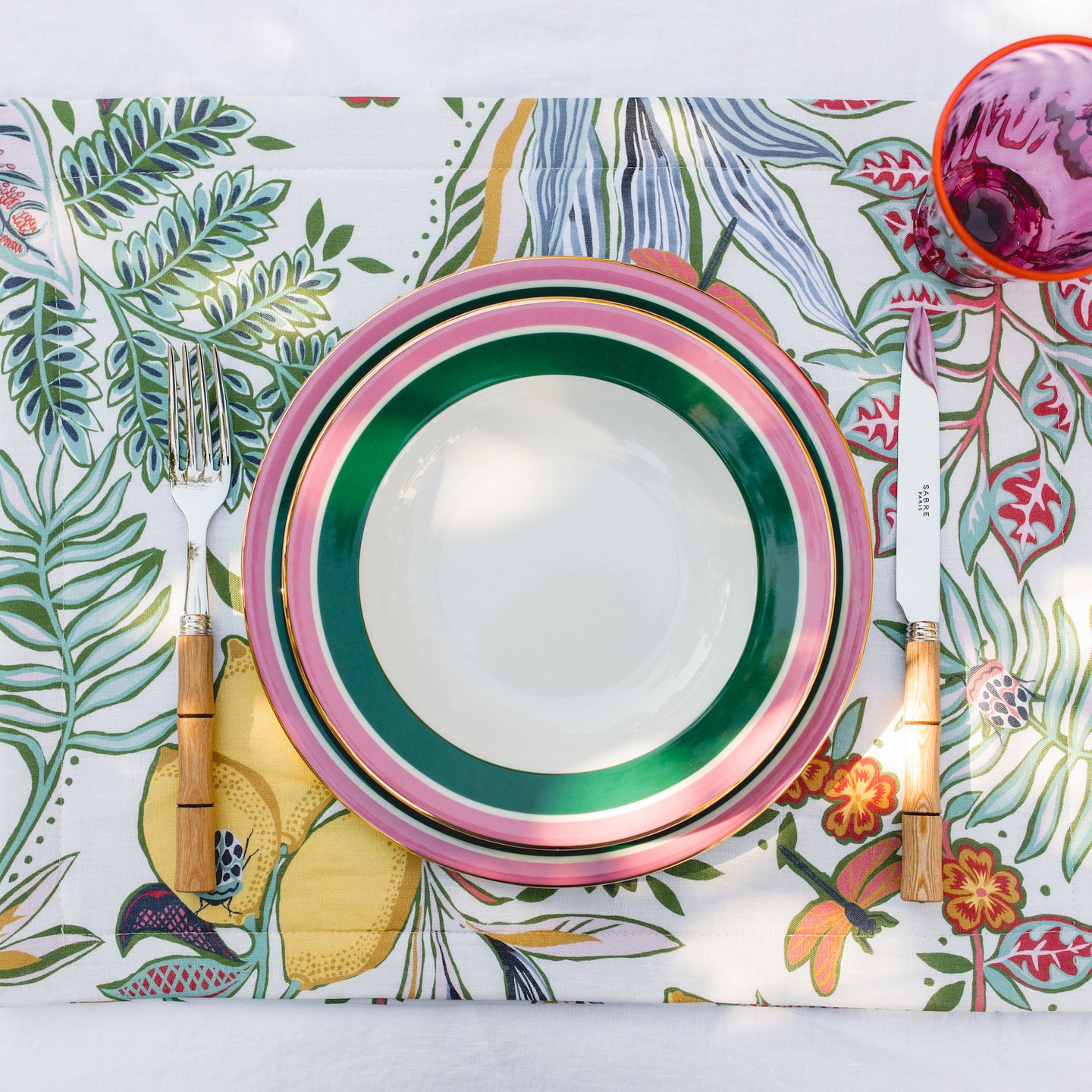 Rainbow Soup & Dinner Plate Set