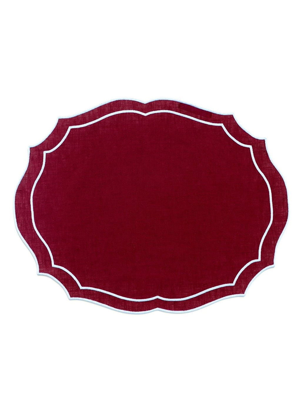 Burgundy & Light Blue