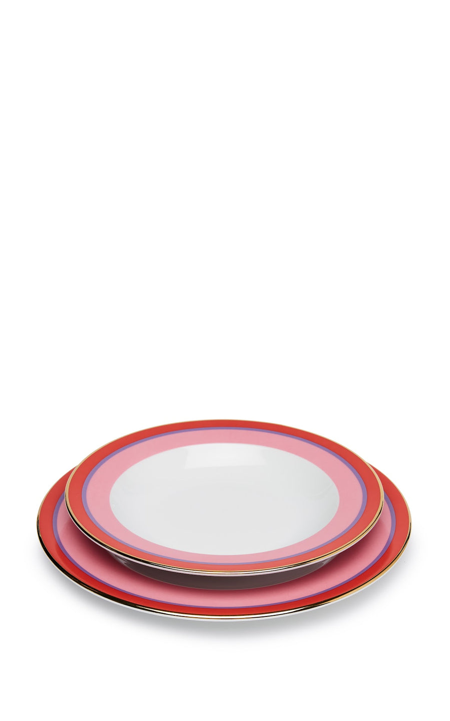 Rainbow Soup & Dinner Plate Set
