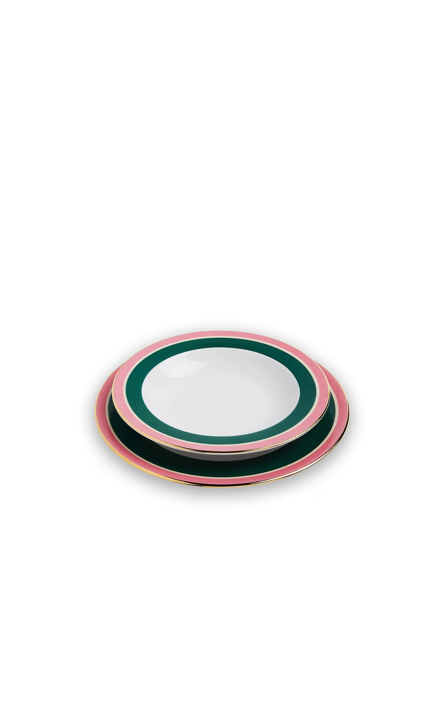 Rainbow Soup & Dinner Plate Set