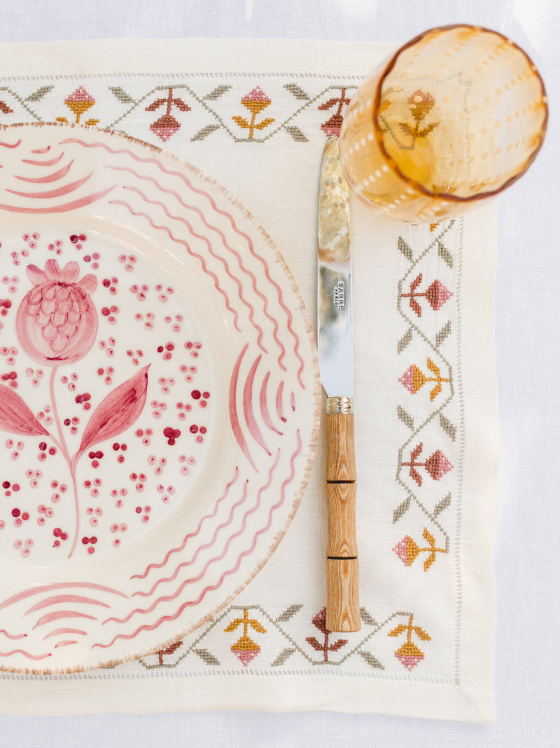 Rose Bud Placemat, Set of 2