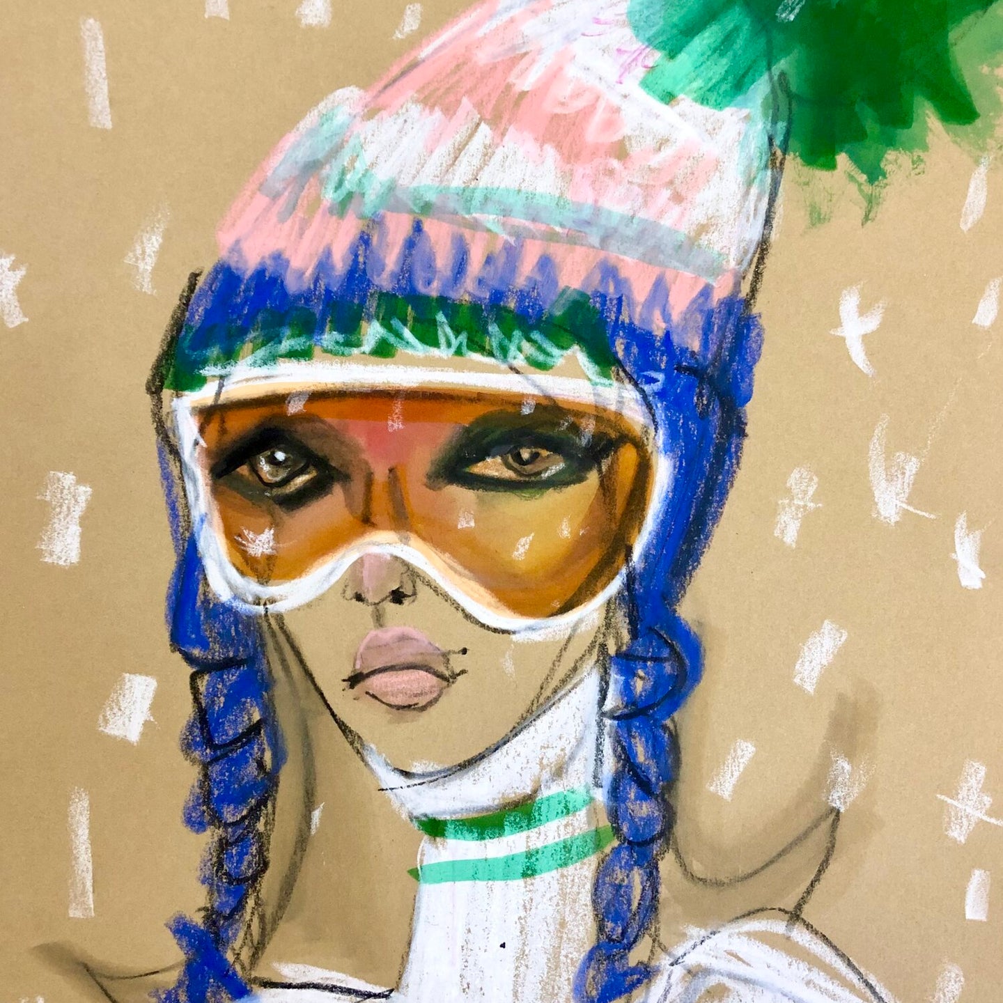 Ski Hat Print