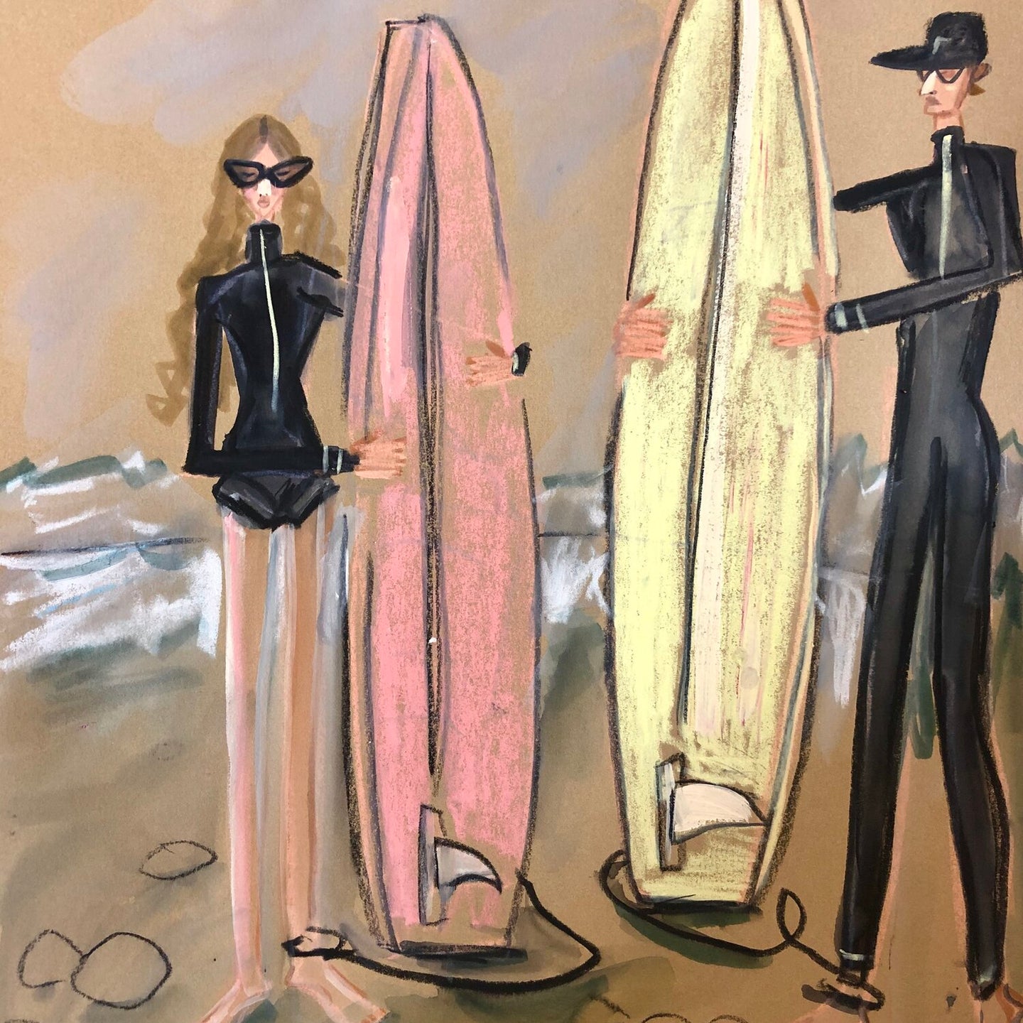 Surfers Print