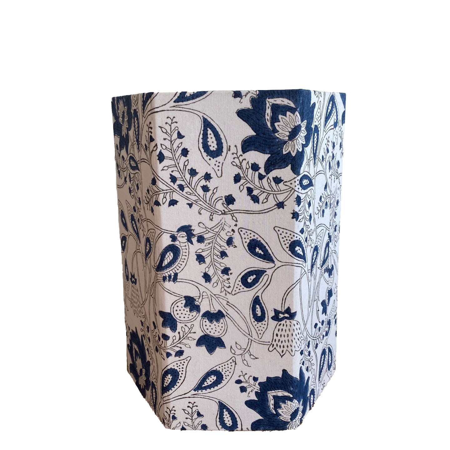 White & Navy Floral