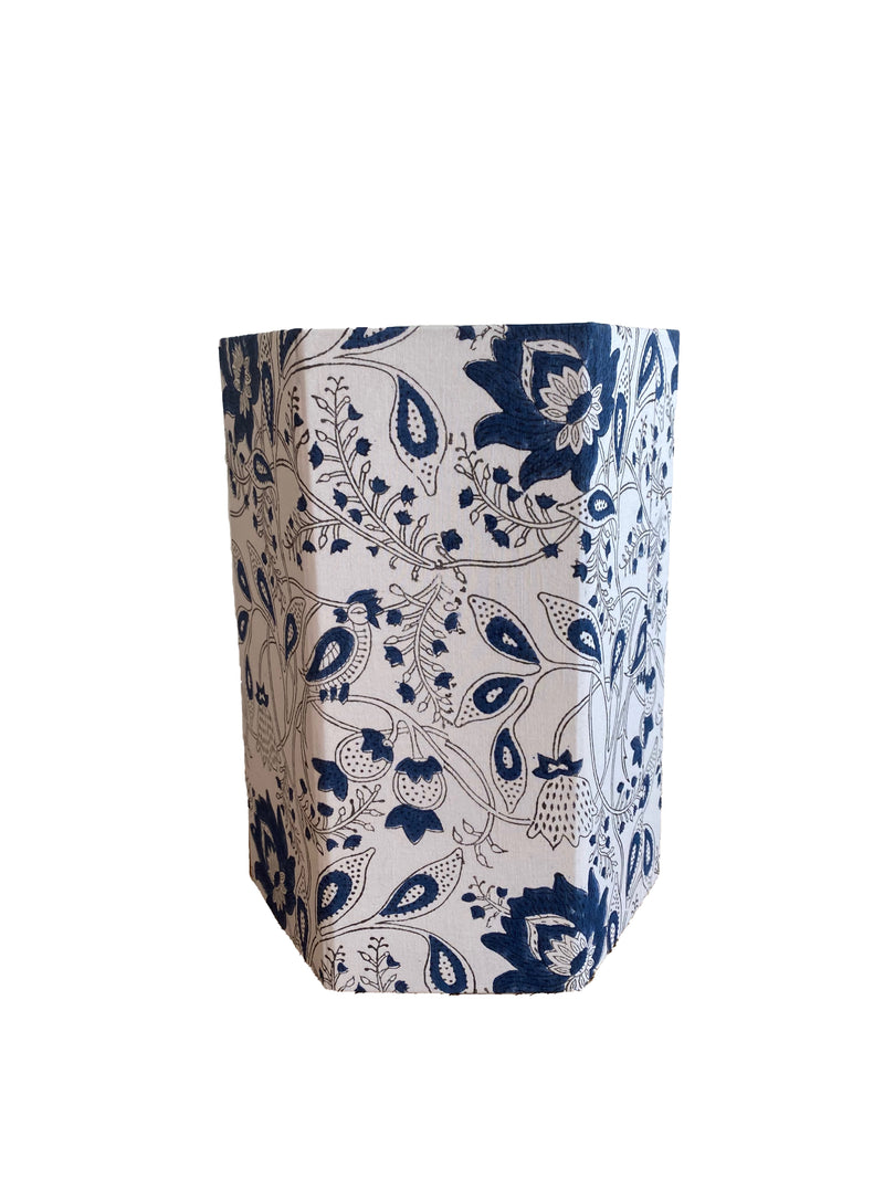 White & Navy Floral