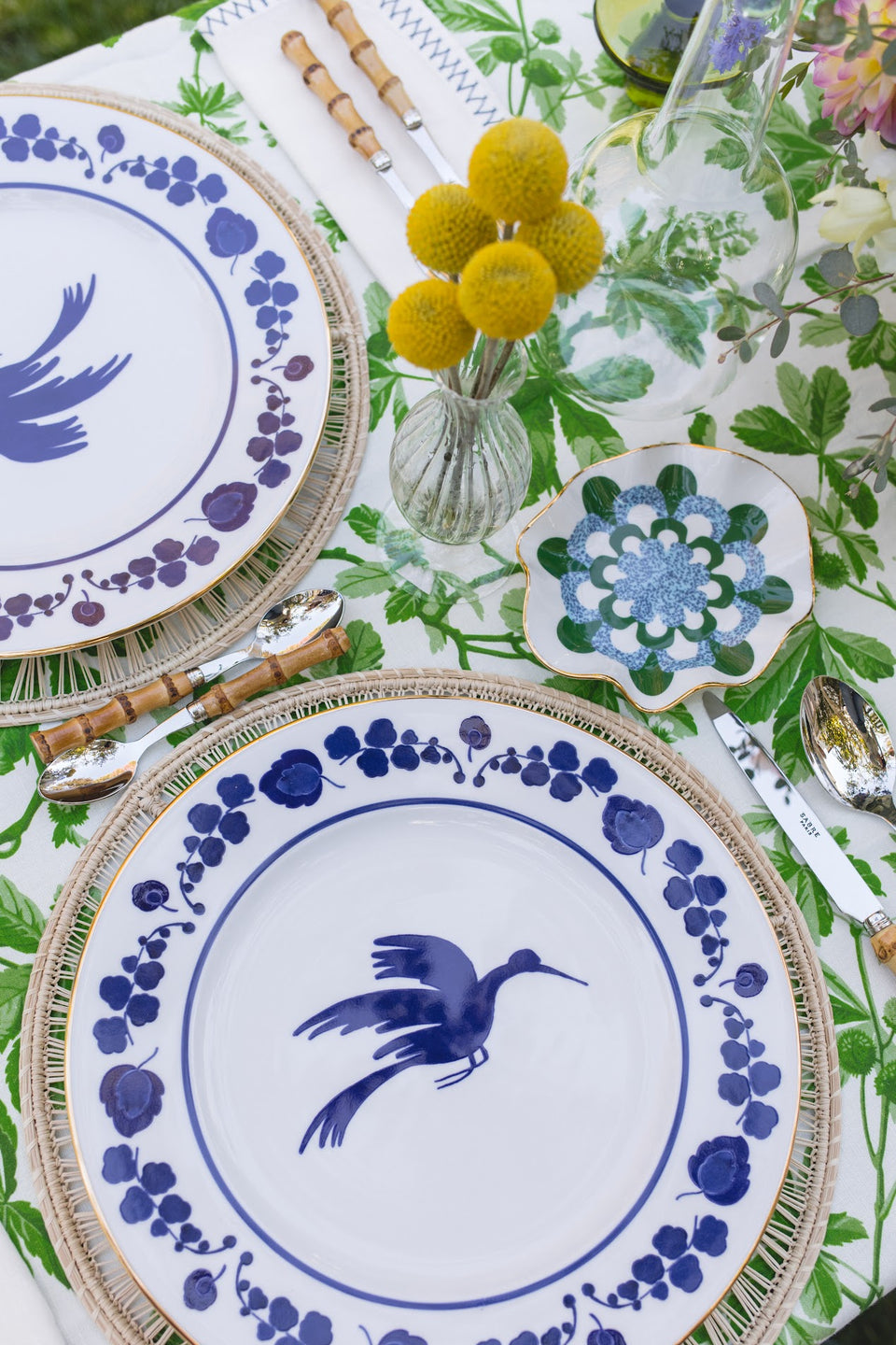 Wildbird Blu Charger Plate