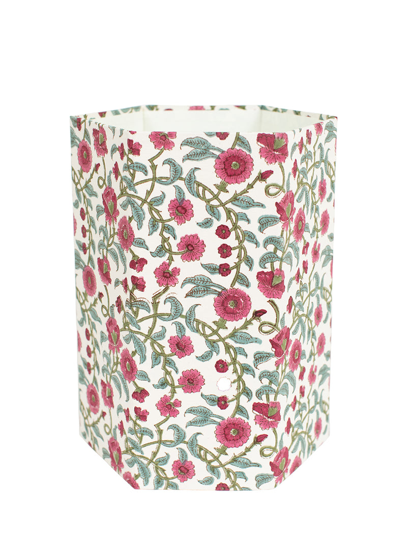 Pink Teal & Green Floral