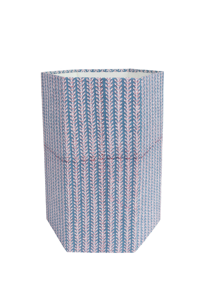 Blue Vine Stripe