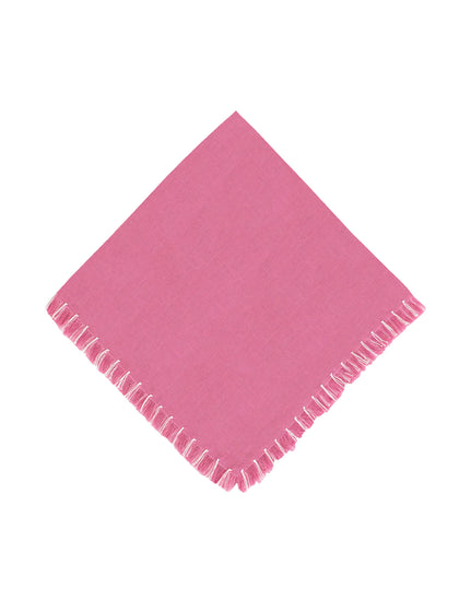 Color Fringe Dinner Napkin, Set of 4