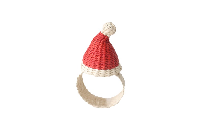 Santa Hat Napkin Ring, Set of 2