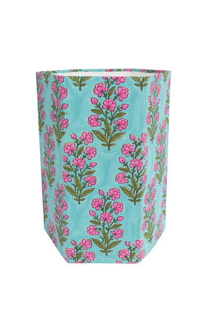 Block Print Waste Basket