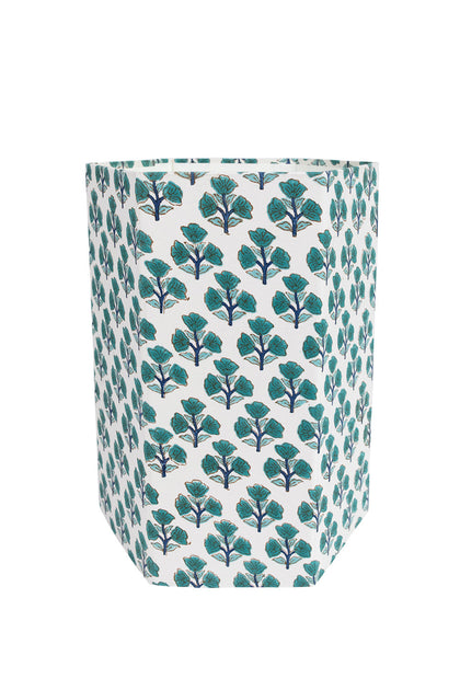 Block Print Waste Basket