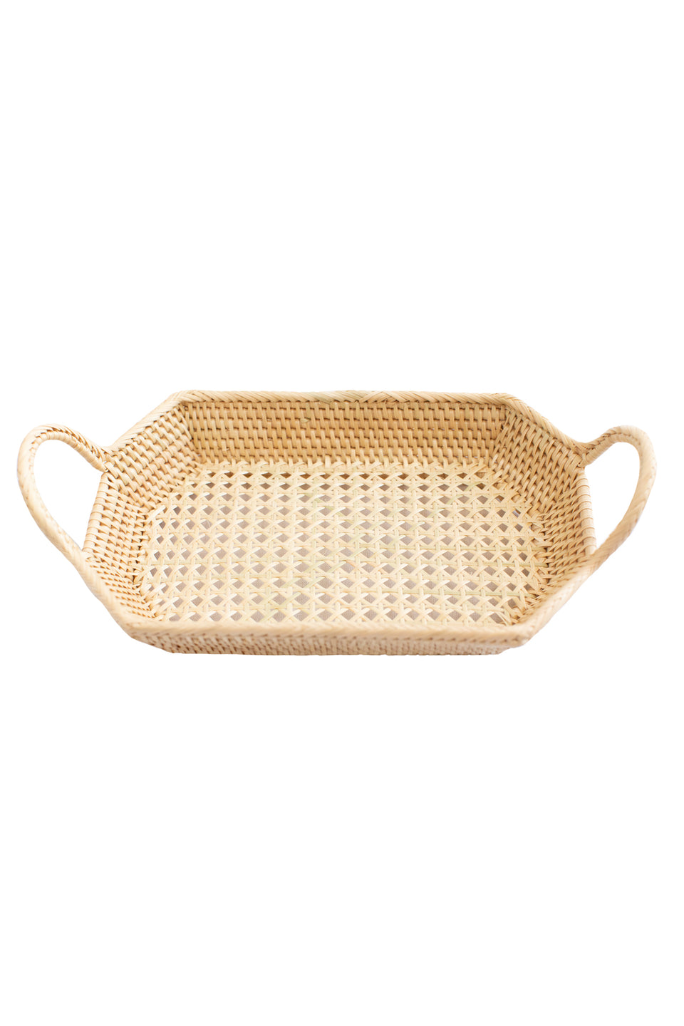Small Woven Tray w/Handles