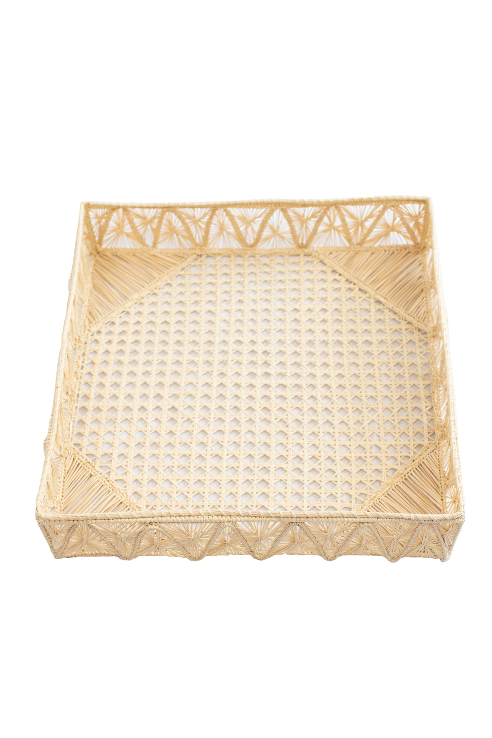 Large Square Woven Tray