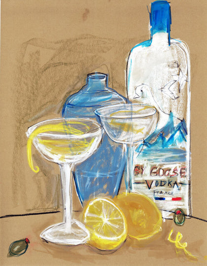 Martini with a Twist Print