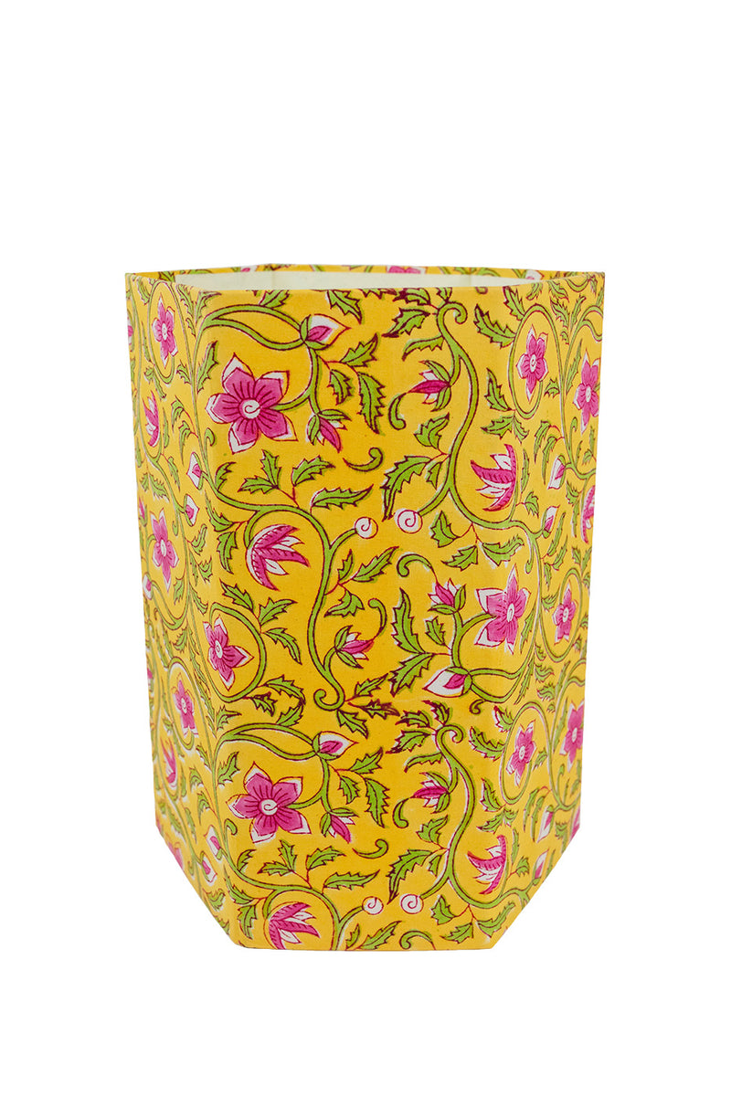 Canary Yellow & Pink Floral